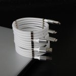 Wholesale Magnetic Tangle Free iPhone Charging Cable -  Fast IP Lighting Charging Cable for Easy Storage and Organization for iPhone, iDevice (White)